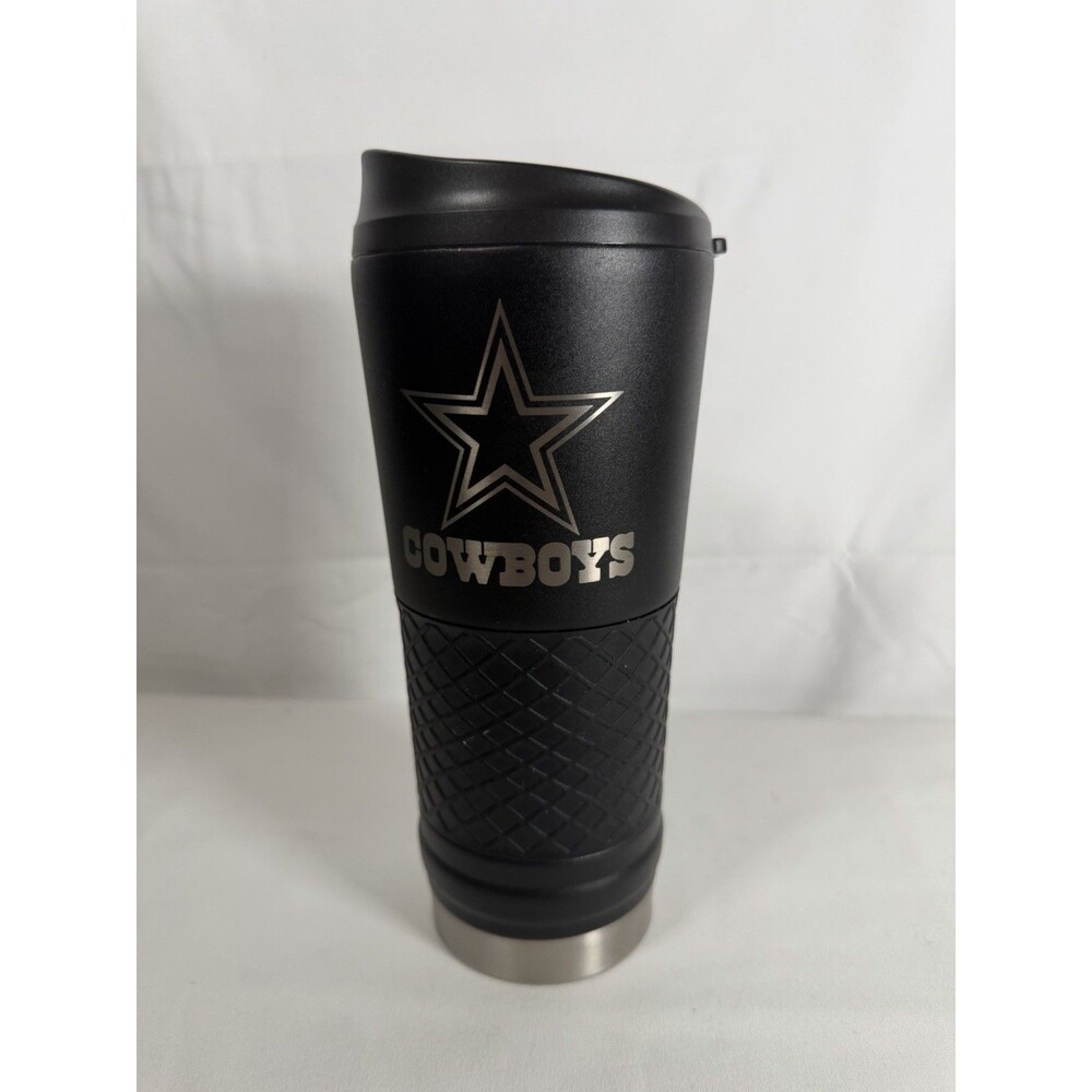 Dallas Cowboys Academy 24 oz Black Insulated Tumbler Stainless Steel Hot Cold